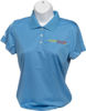 Picture of Women's Adidas Performance Coast Blue Basic Polo with PA, GA or South GA logo
