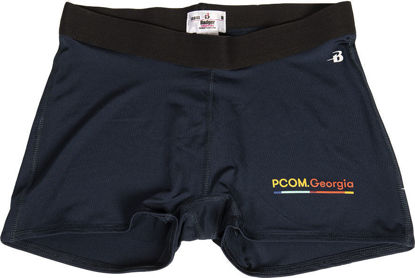 Picture of Women's PCOM Badger 3" Compression Navy Shorts with PA, GA or South GA logo