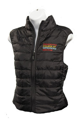 Picture of PCOM Women's Puffy Vest with PA, GA or South GA Campus logo