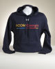 Picture of Mens Under Armour Navy Hustle Fleece Hoodie with PA , GA or South GA Logo