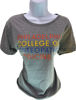 Picture of Women's PCOM Next Level T shirt with PA, GA or South GA logo