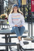 Picture of SPORT- TEK Athletic Gray Crewneck Sweatshirt with PA, GA or South GA Logo