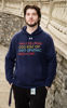 Picture of Mens Under Armour Navy Hustle Fleece Hoodie with PA , GA or South GA Logo