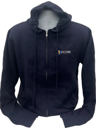Picture of Embroidered PCOM PA logo Mid-weight Full-Zip Hooded Sweatshirt 